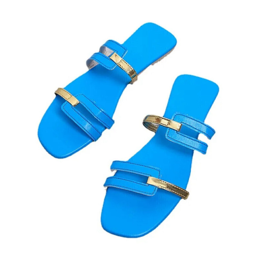 Beach Sandals In Blue